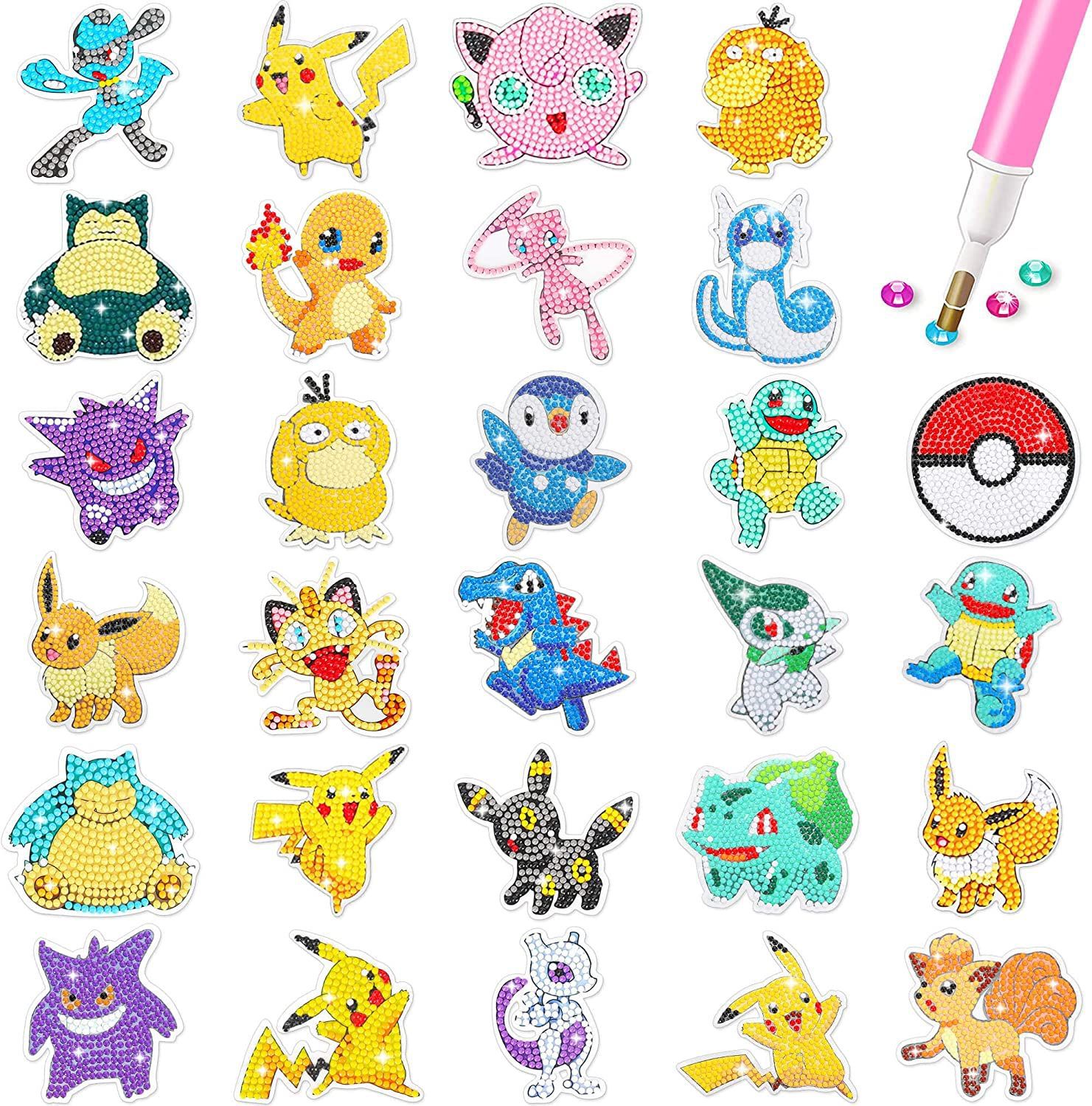 5D Diamond Painting Kit Full Drill - 5D Diamond Painting Cartoon Pikachu DIY