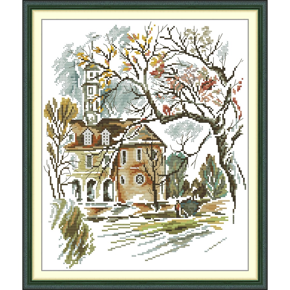 Cotton Embroidery Thread Skeins - Joy Sunday News Pre-Printed Cross Stitch