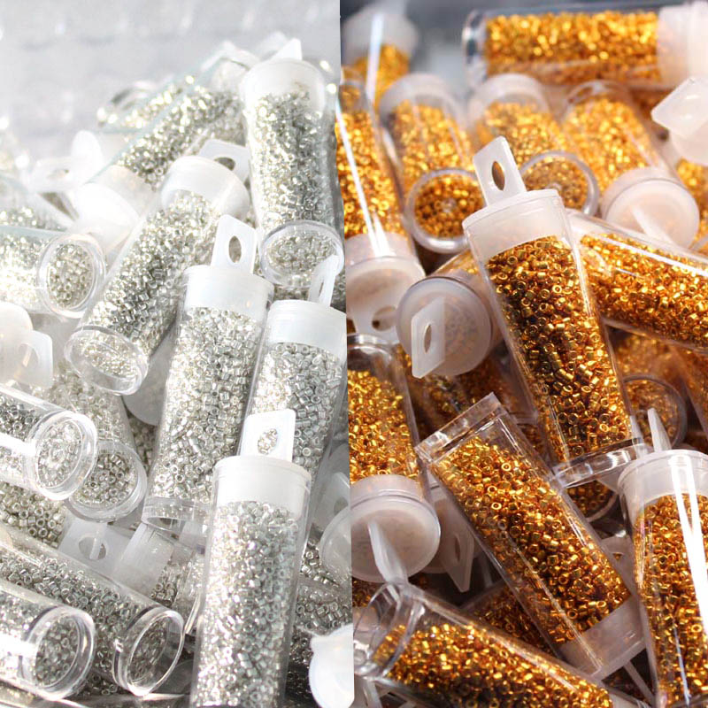 Glass Seed Beads 2Mm Jewelry Making - Japanese MKU Glass Beads Metallic Colours