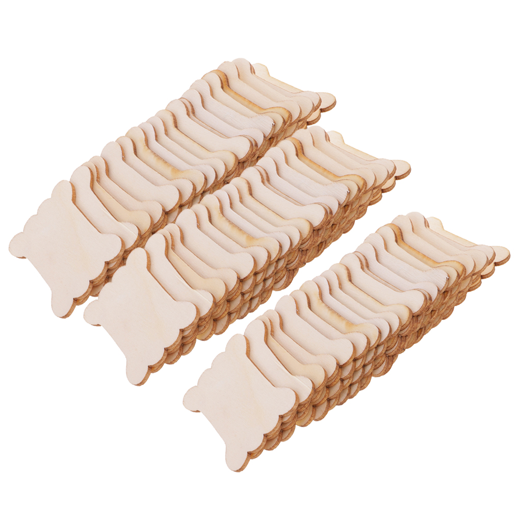 Cotton Embroidery Thread Skeins - 20PCS/40PCS/60PCS Bone Shaped Wooden Floss Thread