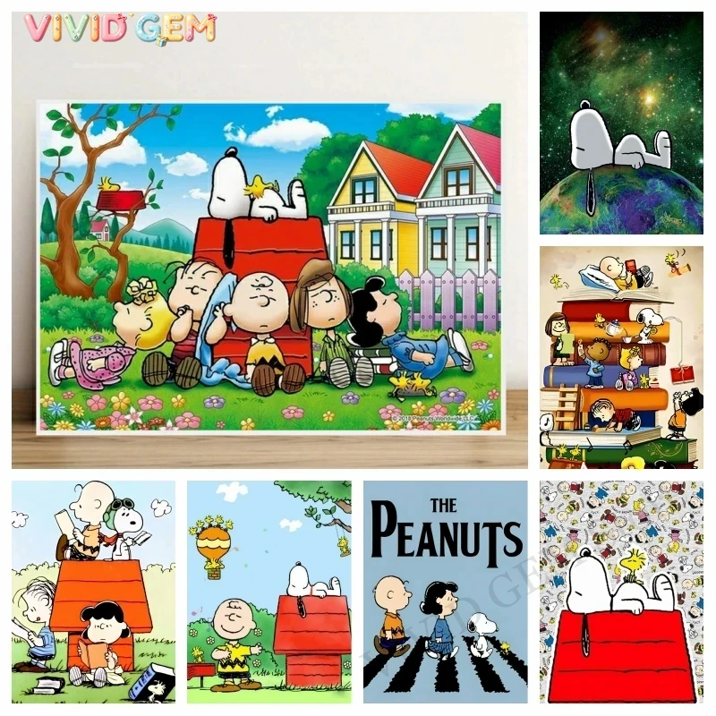 VIVID GEM 2026 New Cute Snoopy - 5D Diamond Painting Kit Full Drill 评论和价格