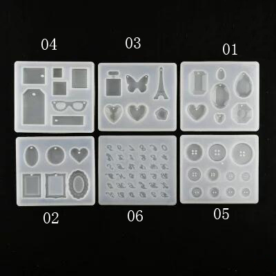 6 Designs Silicone Resin Mold  - Silicone Epoxy Resin Molds Set 评论和价格