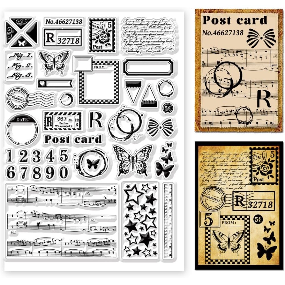 Postage Clear Stamps Variety P - Clear Silicone Stamps For Card Making 评论和价格