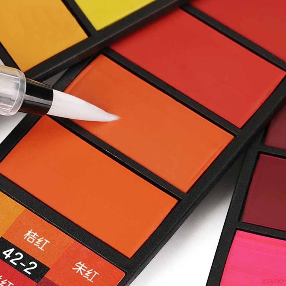 Portable Folding Watercolor Pa - Watercolor Paint Set Solid Pigment 评论和价格