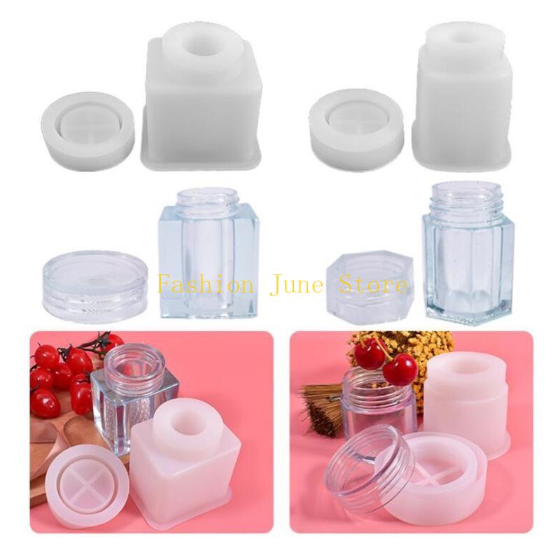 1 Set Storage Bottle Jar Cryst - Silicone Epoxy Resin Molds Set 评论和价格