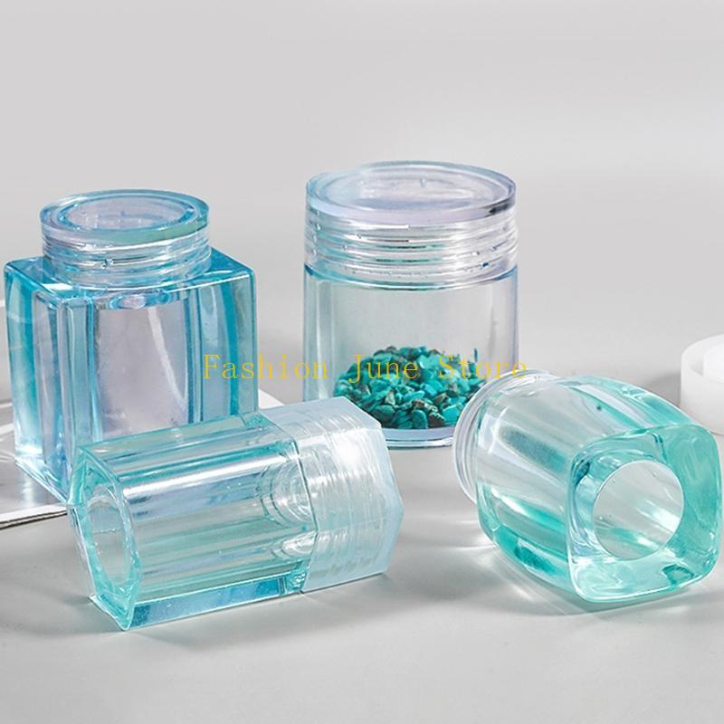 1 Set Storage Bottle Jar Cryst - Silicone Epoxy Resin Molds Set 评论和价格