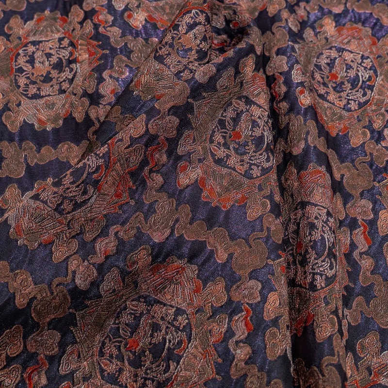 Purple Red Rayon Floral Jacqua - Sewing 评论和价格