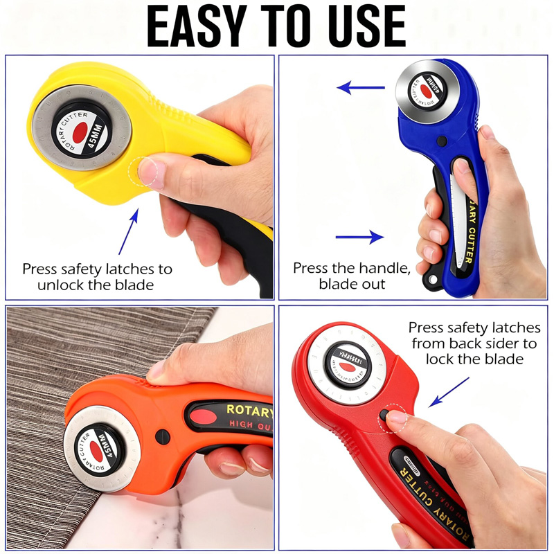 Fabric Rotary Cutter 45mm Blad - Rotary Cutter For Fabric 45Mm 评论和价格