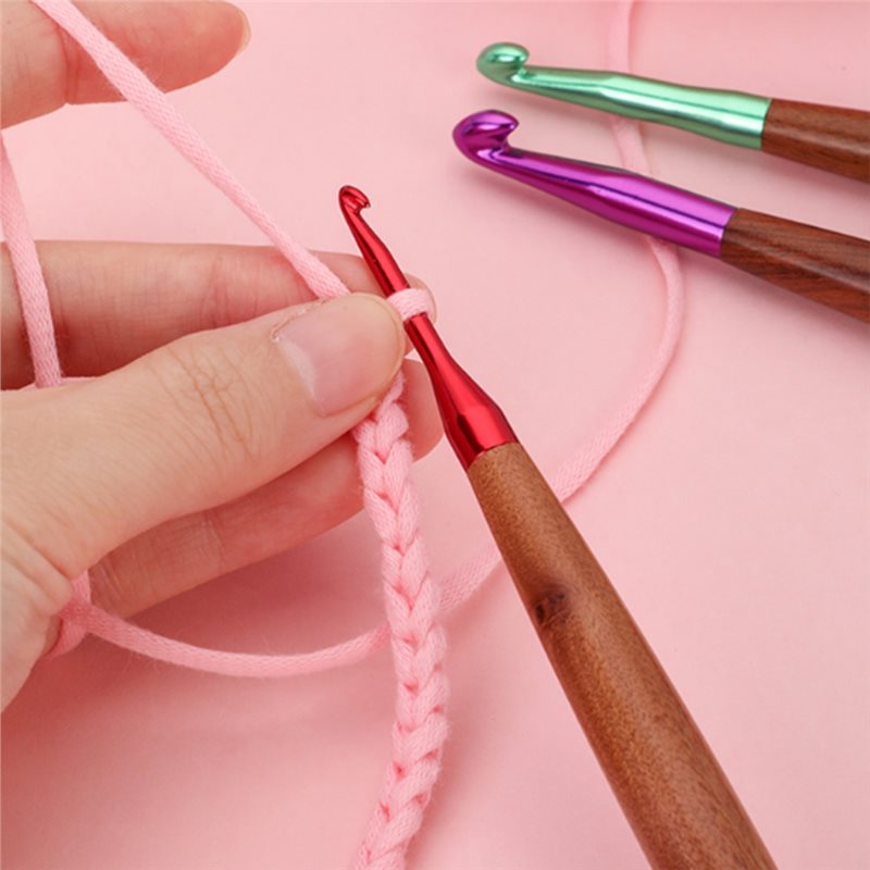A11E-Crochet Hooks Set, Ergono - Wooden Crochet Hooks Ergonomic Handle 评论和价格