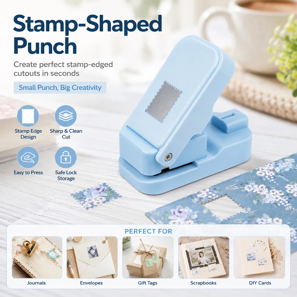 Postage Stamp Edge Paper Punch - Scrapbooking 评论和价格