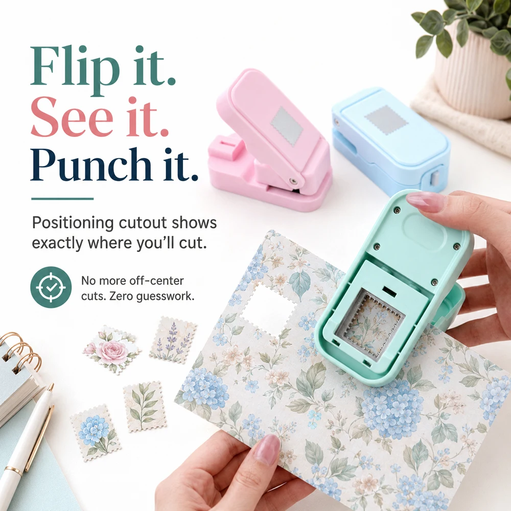 Postage Stamp Edge Paper Punch - Scrapbooking 评论和价格