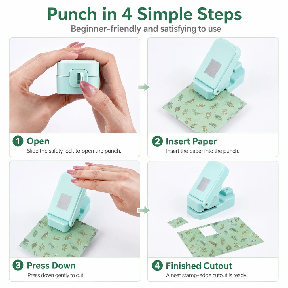 Postage Stamp Edge Paper Punch - Scrapbooking 评论和价格