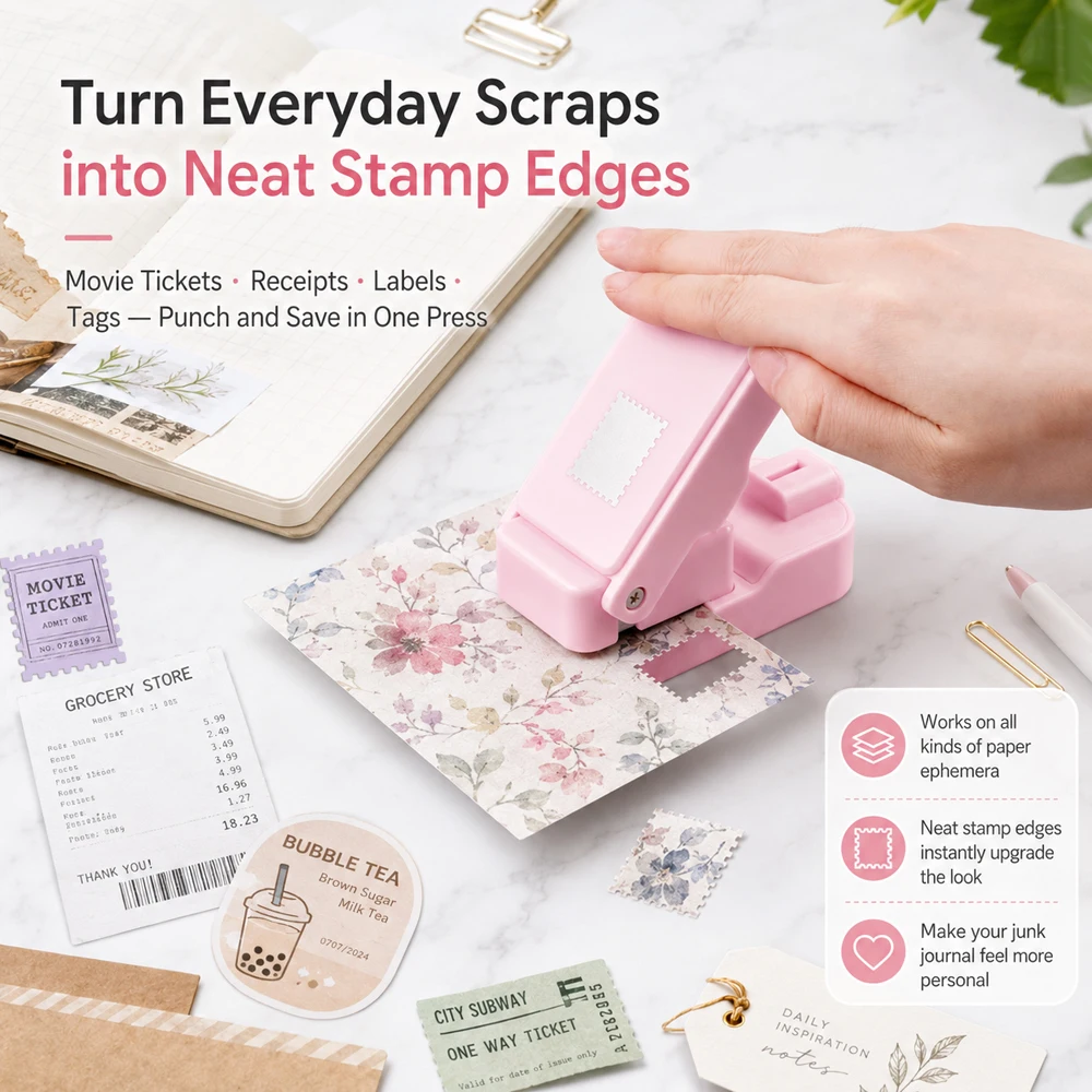 Postage Stamp Edge Paper Punch - Scrapbooking 评论和价格