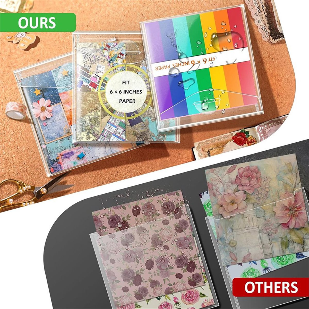 (A02R] 6x6Inch Scrapbook Stora - Scrapbooking 评论和价格