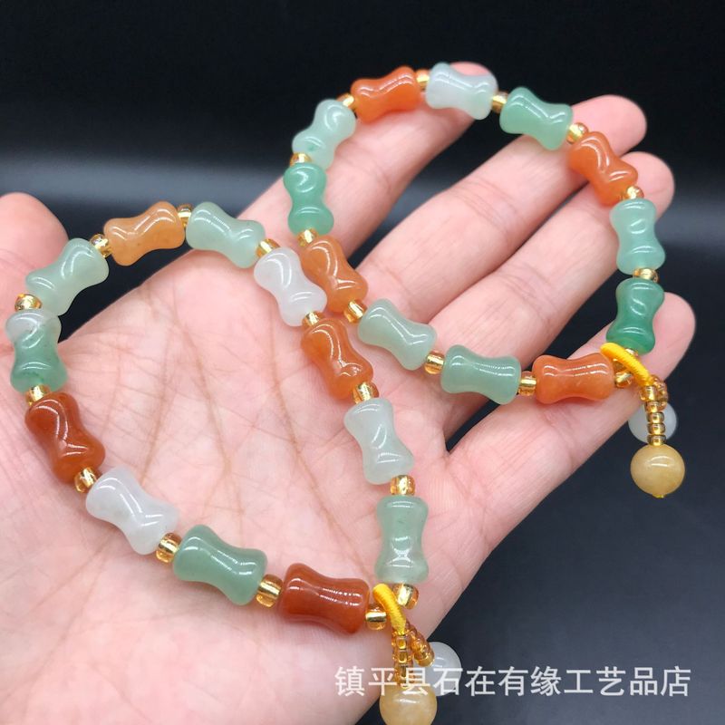 Natural Aventurine Bamboo , Go - Beading 评论和价格