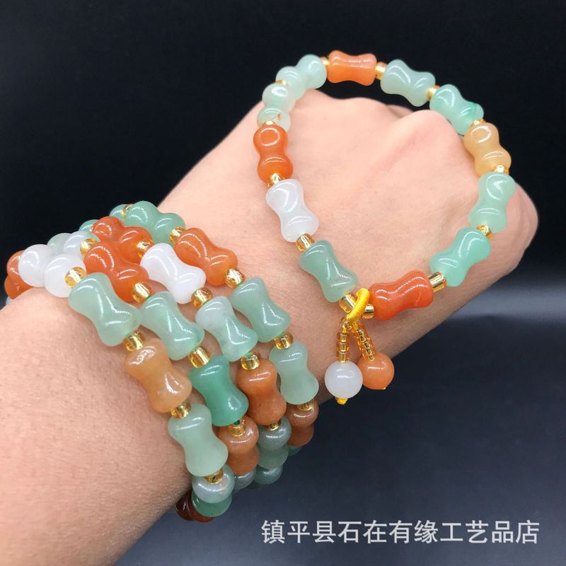Natural Aventurine Bamboo , Go - Beading 评论和价格