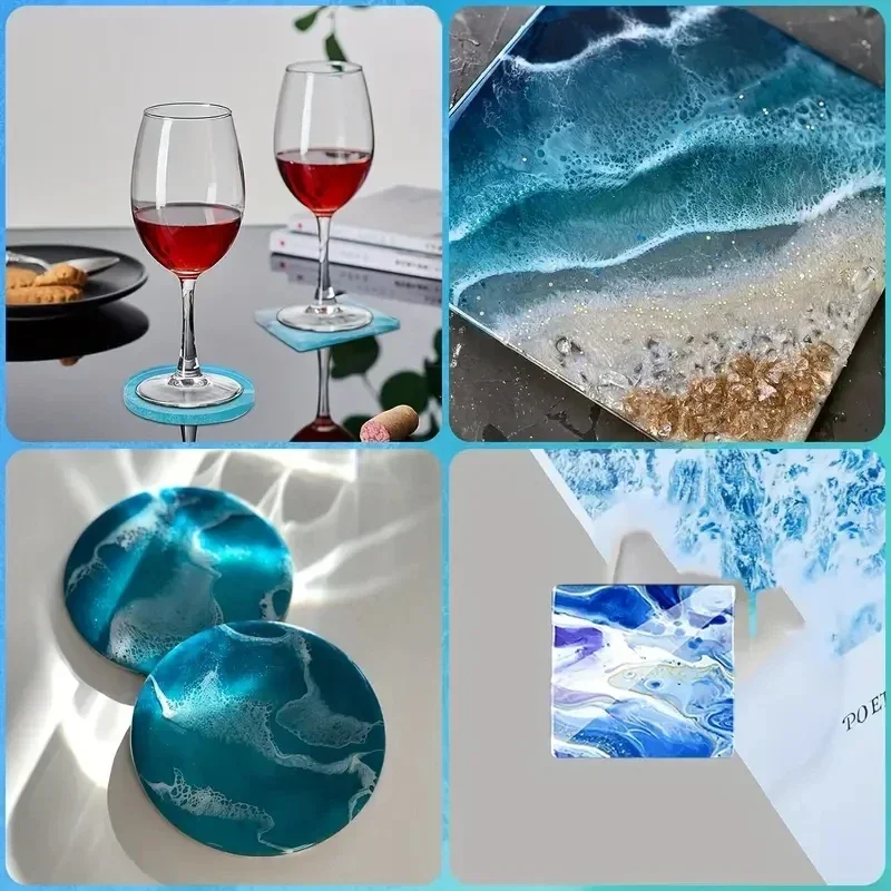 5Pcs/Set DlY Epoxy Resin Cup C - Silicone Epoxy Resin Molds Set 评论和价格