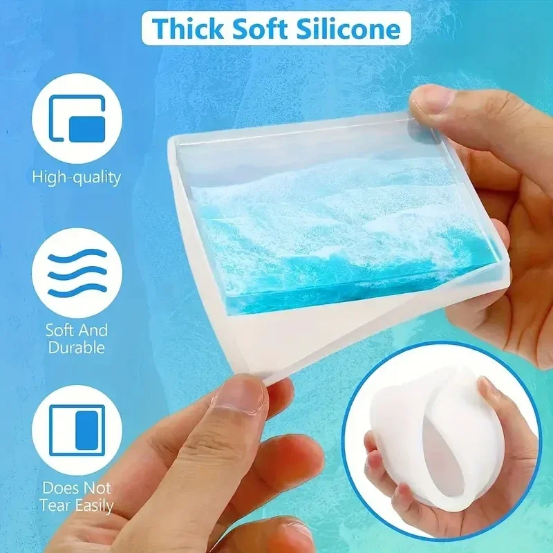5Pcs/Set DlY Epoxy Resin Cup C - Silicone Epoxy Resin Molds Set 评论和价格
