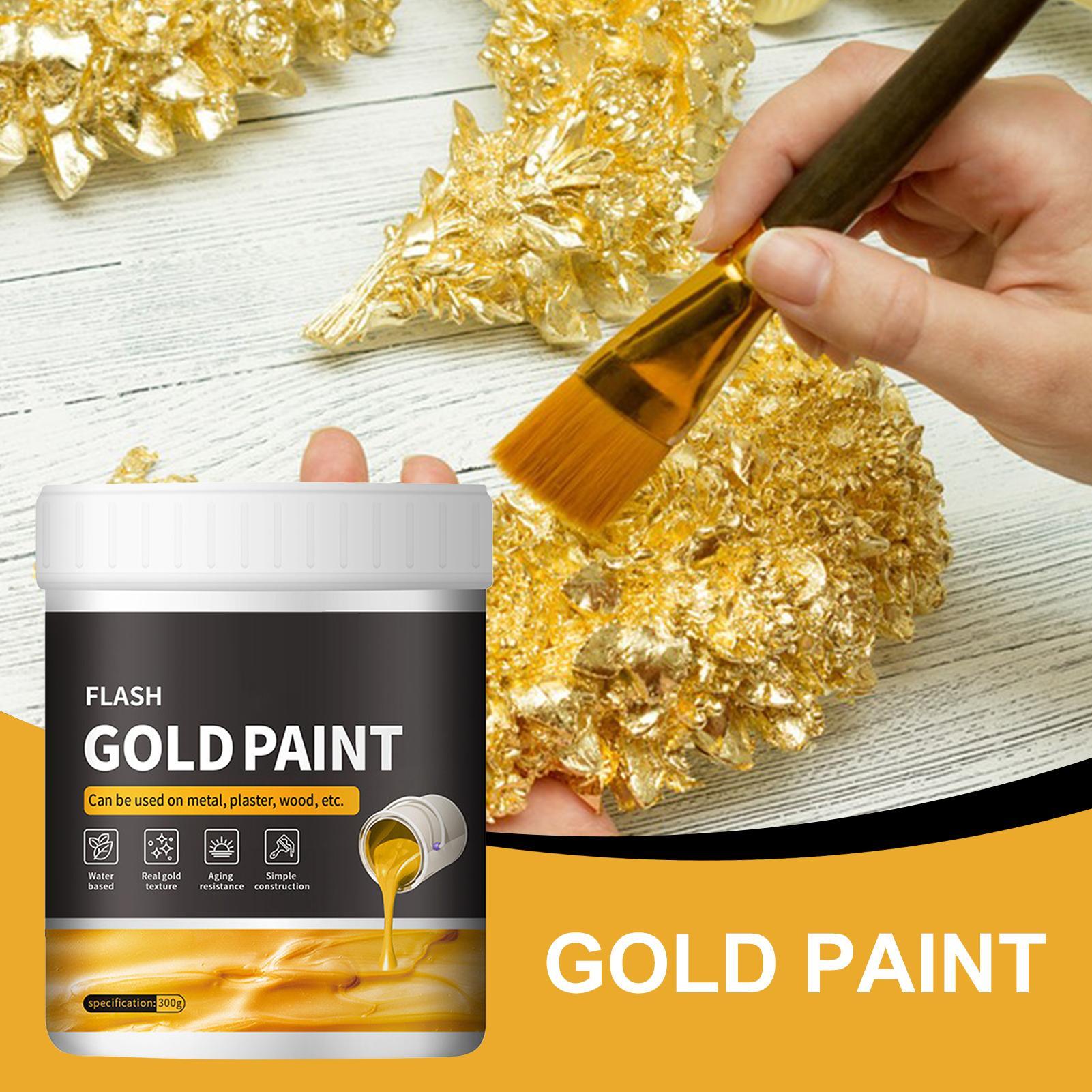 Liquid Gilding Gold Paint 300g - Painting Supplies 评论和价格