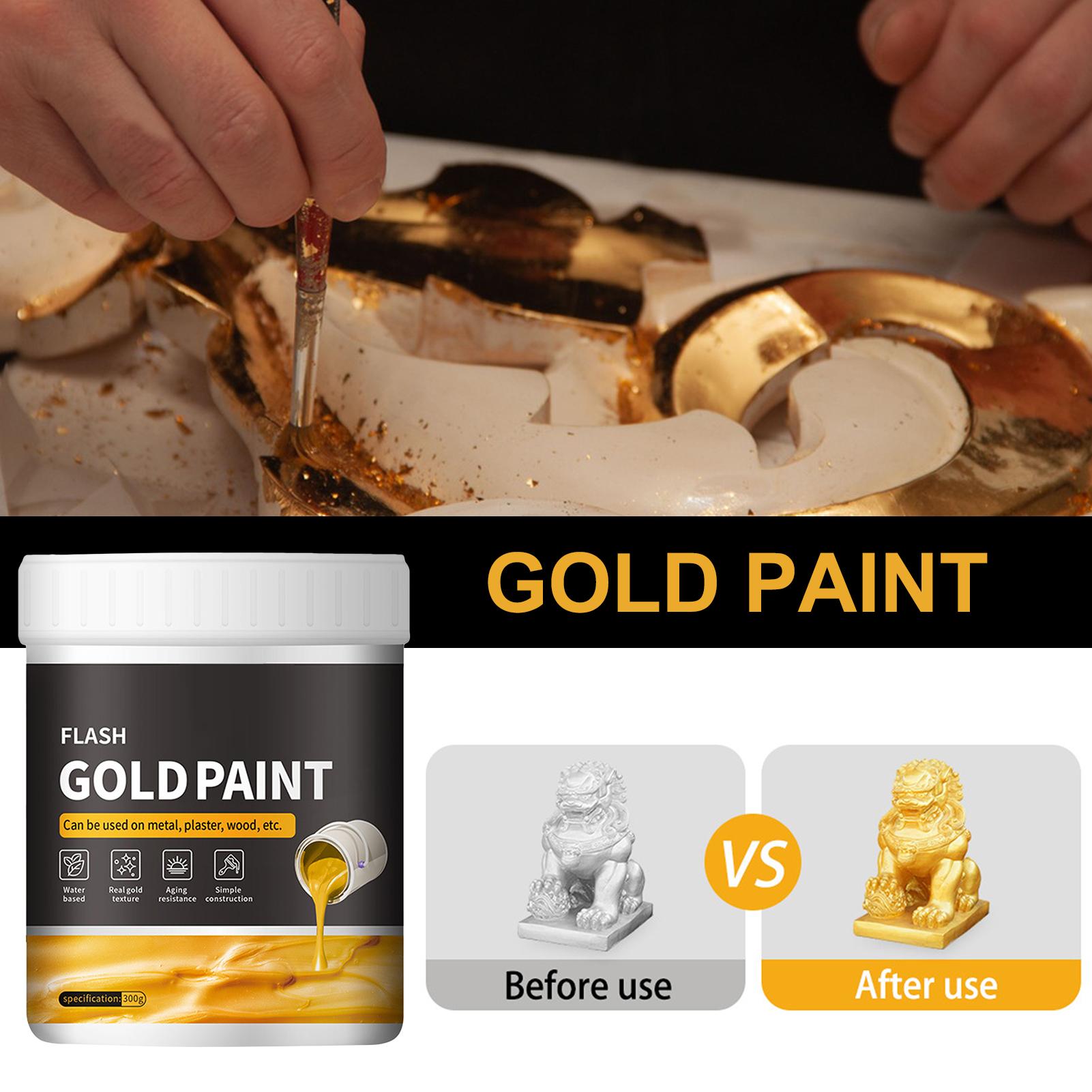 Liquid Gilding Gold Paint 300g - Painting Supplies 评论和价格