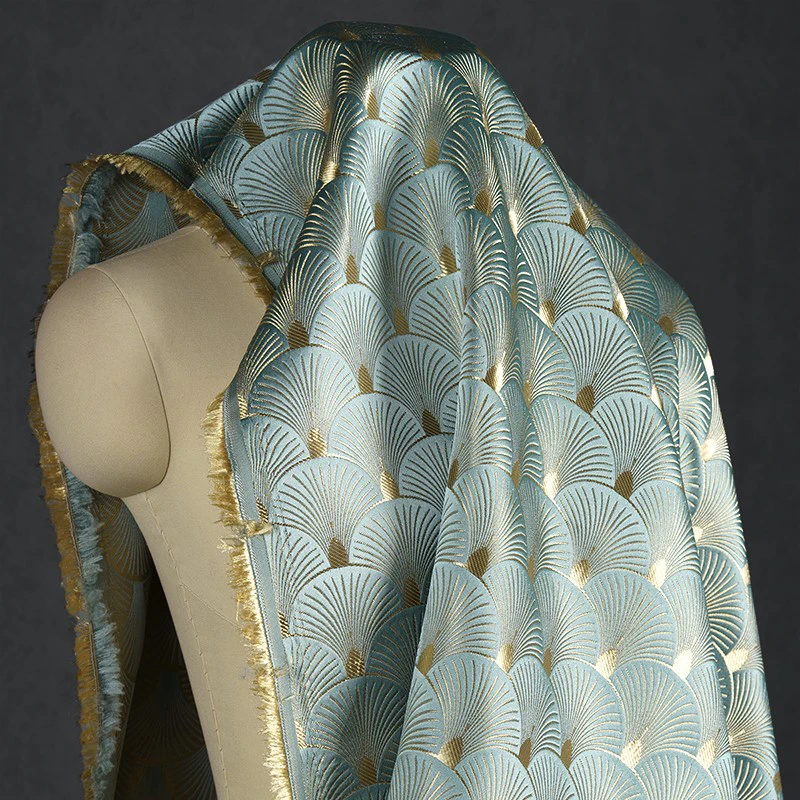 Ginkgo Leaf Fan Shaped Jacquar - Sewing 评论和价格