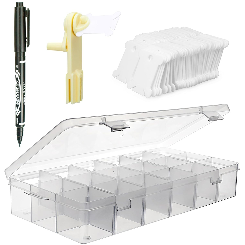 Embroidery Floss Organizer 18  - Cotton Embroidery Thread Skeins 评论和价格