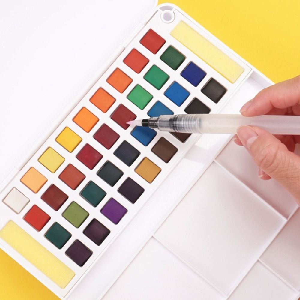 With Water Brush Pen Watercolo - Watercolor Paint Set Solid Pigment 评论和价格