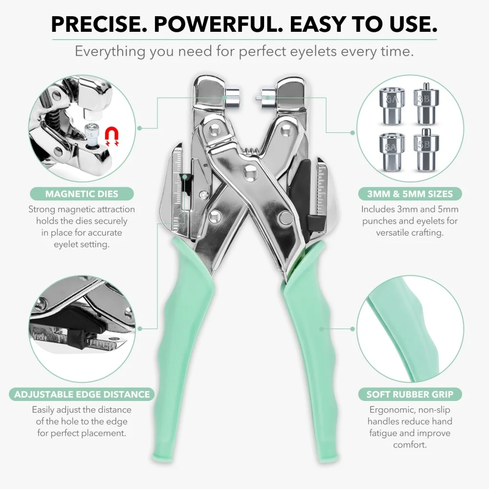 Grommet Tool Kit Handheld Hole - Sewing 评论和价格