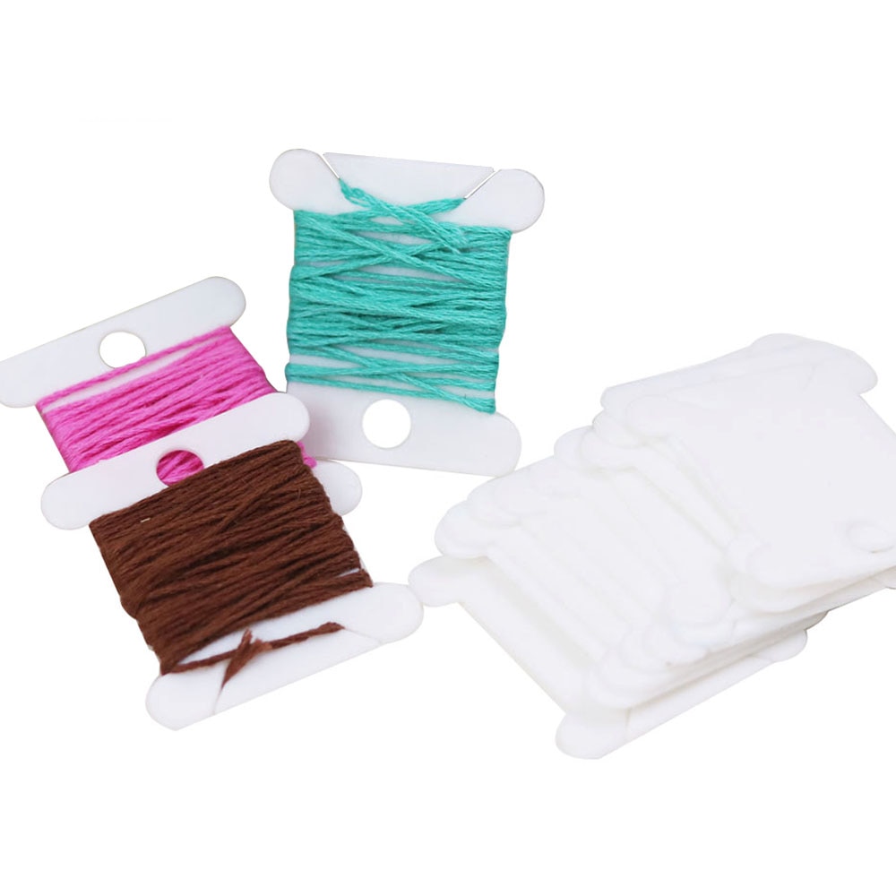 30pcs Plastic Floss Bobbins Se - Cotton Embroidery Thread Skeins 评论和价格