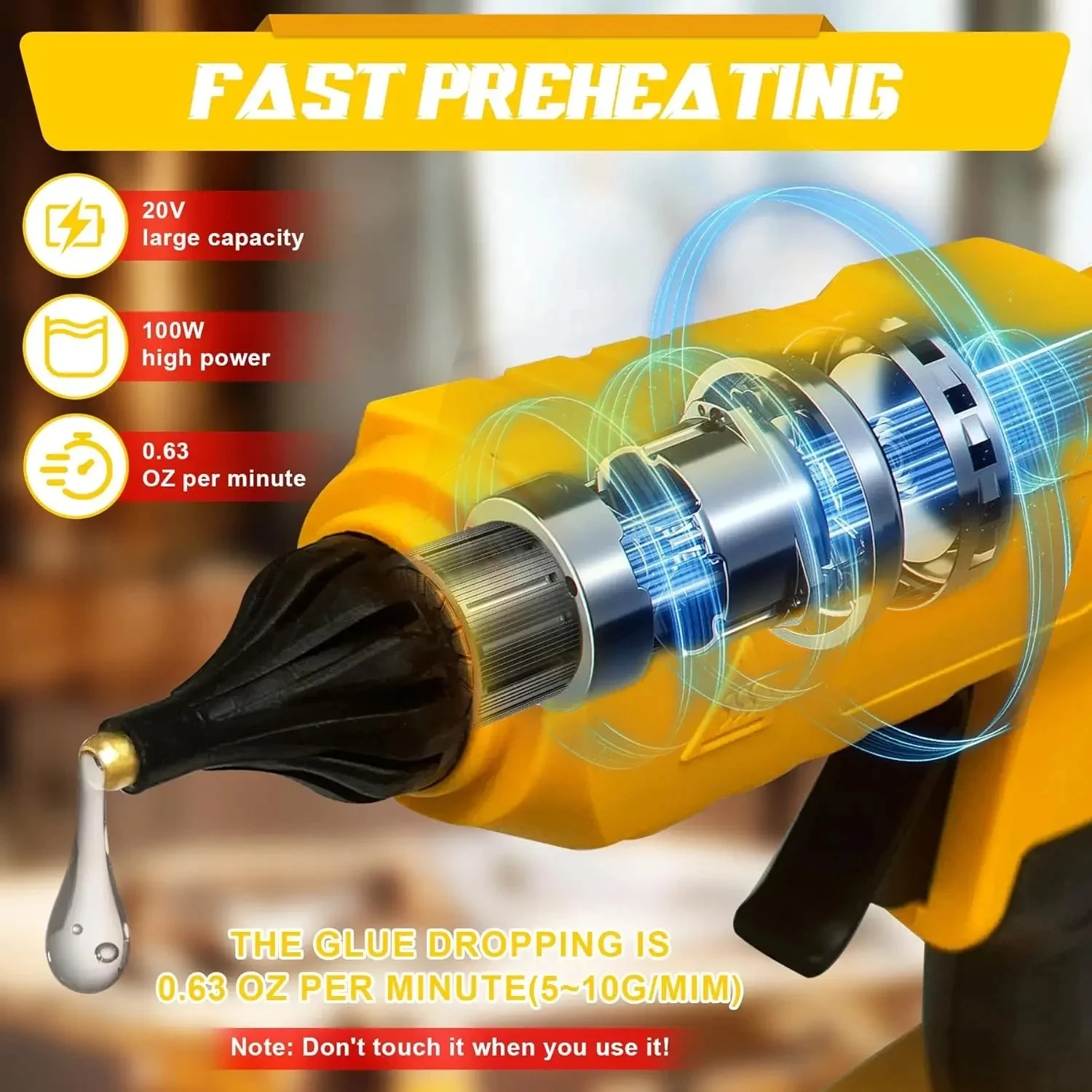 Cordless Electric Handheld Hot - Hot Melt Glue Gun Cordless 评论和价格