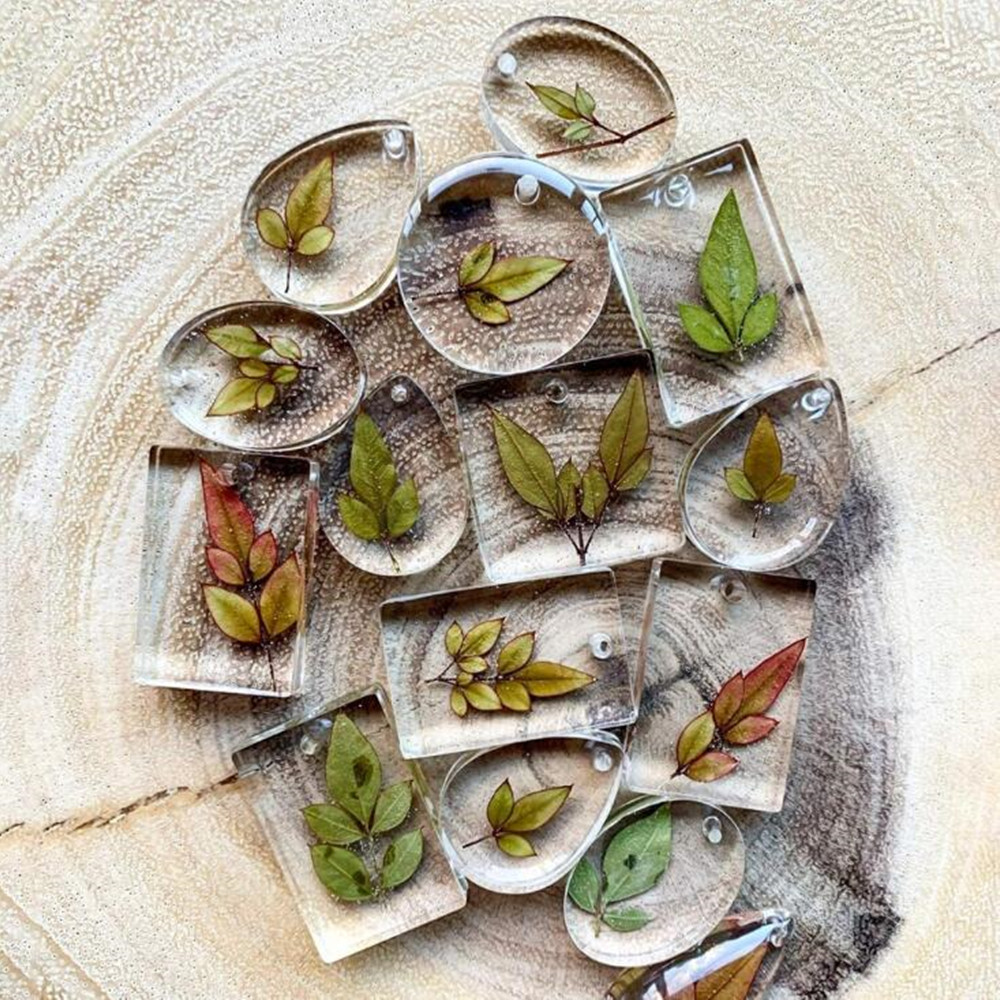 20Pcs/Set DIY Keychain Pendant - Silicone Epoxy Resin Molds Set 评论和价格