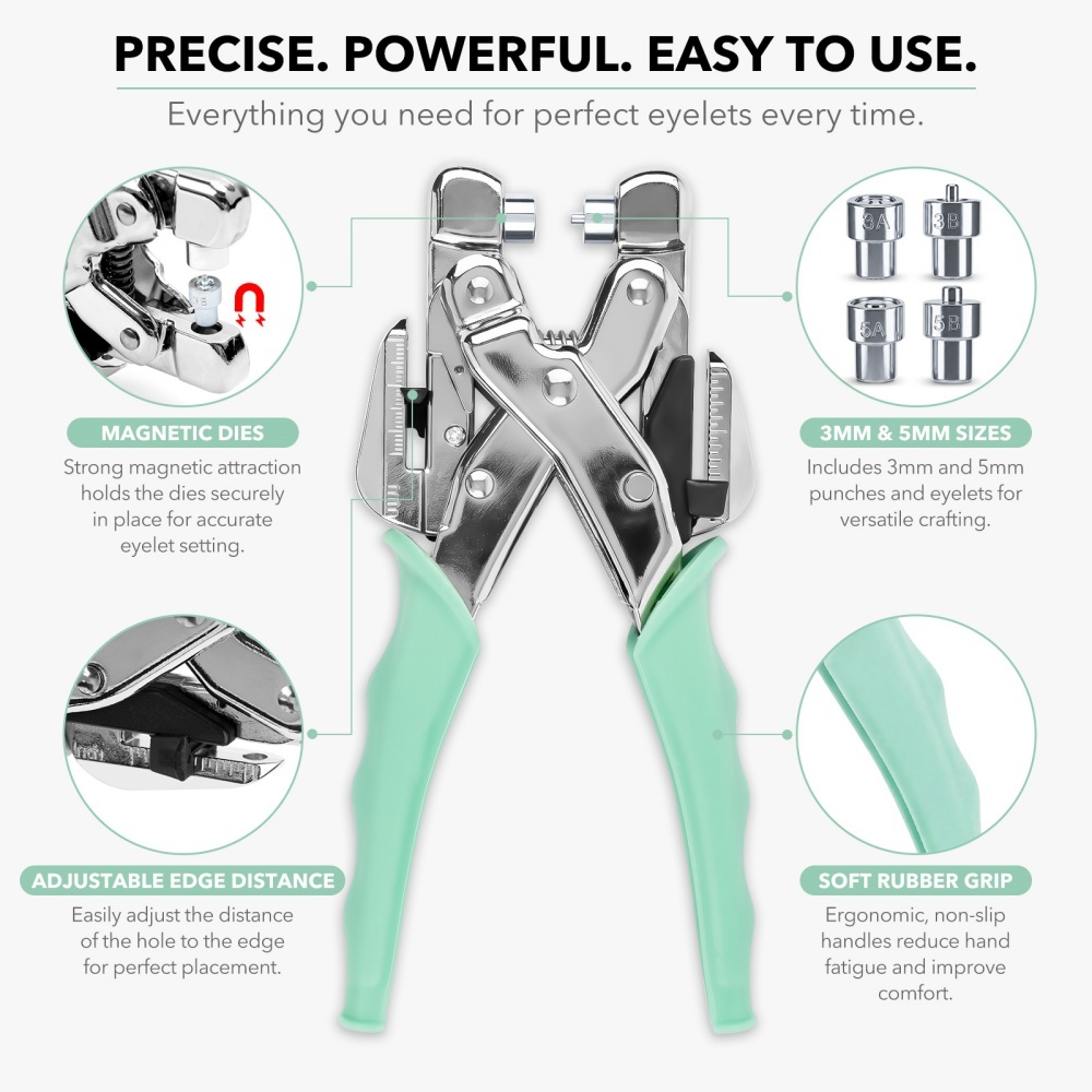 Grommet Tool Kit Handheld Hole - Sewing 评论和价格