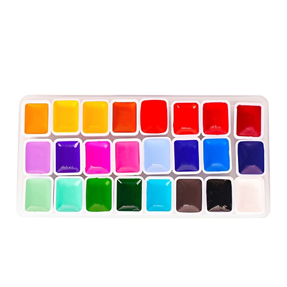 24 Colors Watercolors Paint Se - Watercolor Paint Set Solid Pigment 评论和价格