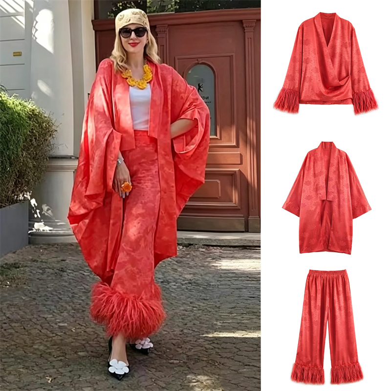 2026 Spring Women's Red Floral - Embroidery 评论和价格