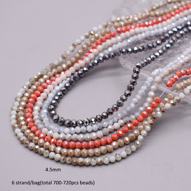 Color Scheme 6 strand/bag 4mm  - Glass Seed Beads 2Mm Jewelry Making 评论和价格