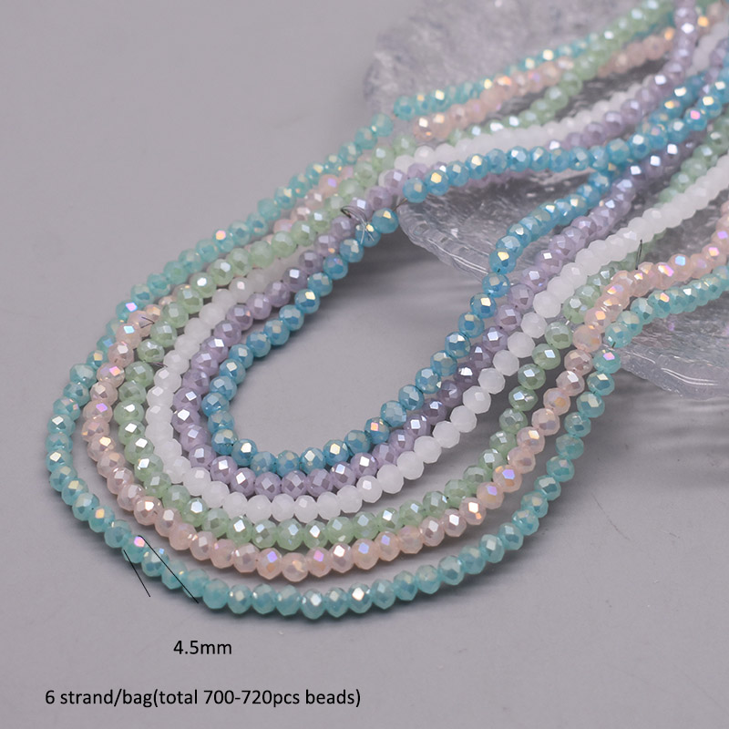 Color Scheme 6 strand/bag 4mm  - Glass Seed Beads 2Mm Jewelry Making 评论和价格