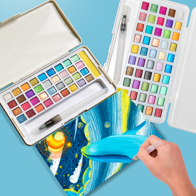 Solid Watercolor Paint Set Gli - Watercolor Paint Set Solid Pigment 评论和价格