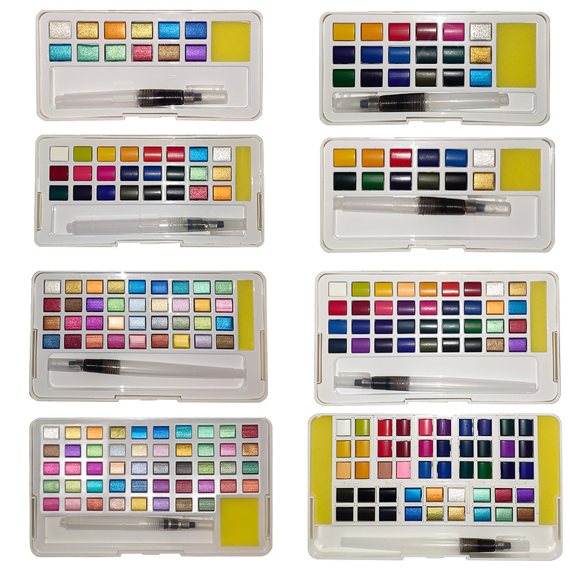 Solid Watercolor Paint Set Gli - Watercolor Paint Set Solid Pigment 评论和价格
