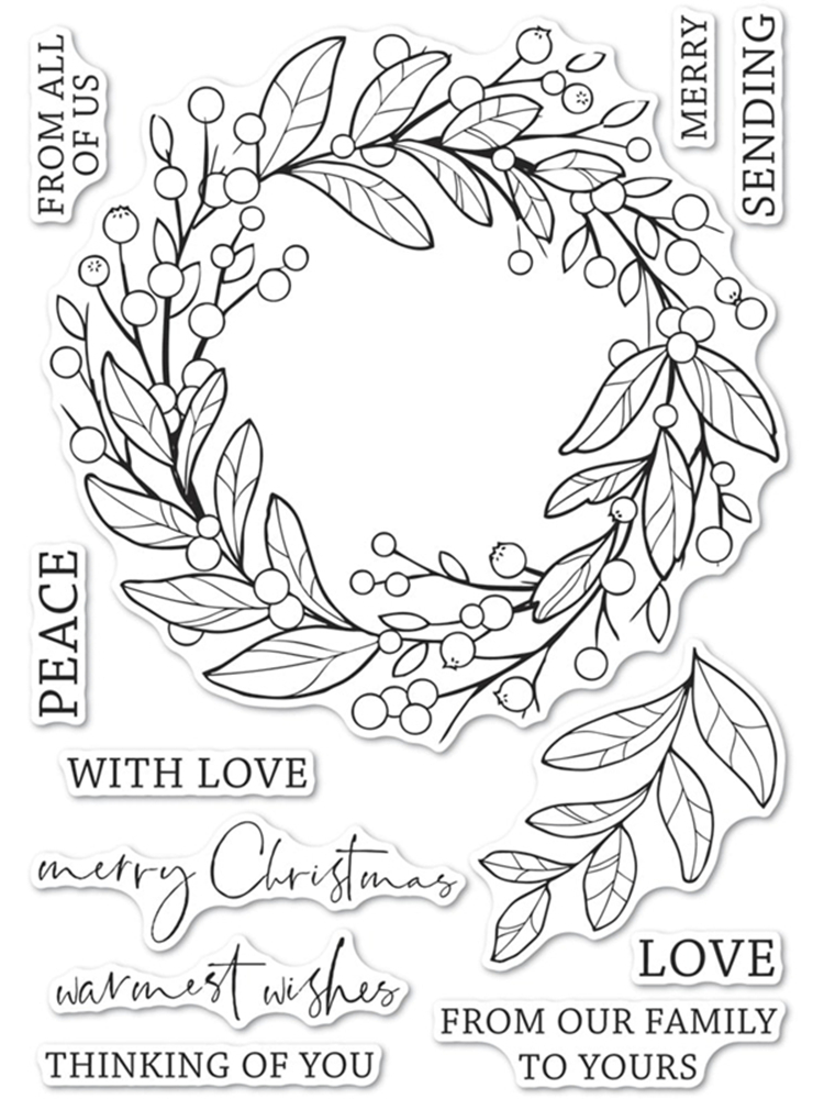 Berry Wreath Transparent Silic - Clear Silicone Stamps For Card Making 评论和价格