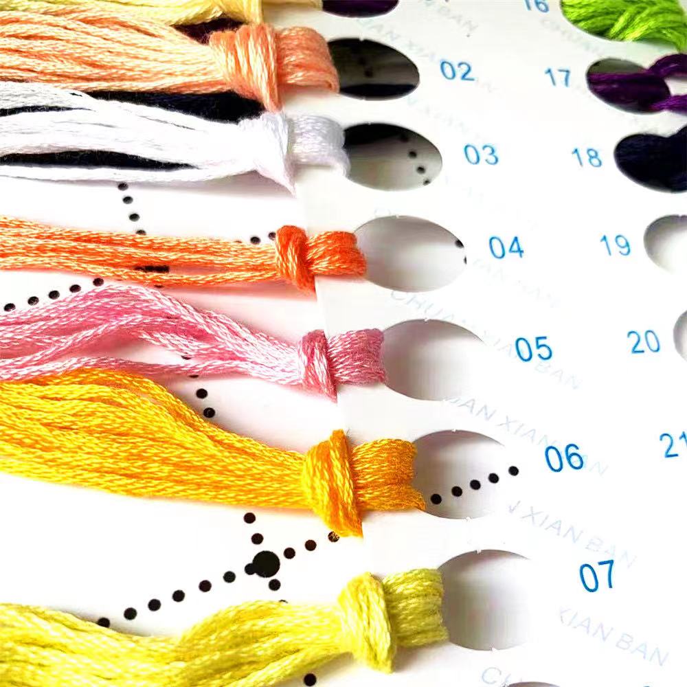 6702 DIY Cross Stitch Kits Cro - Cotton Embroidery Thread Skeins 评论和价格