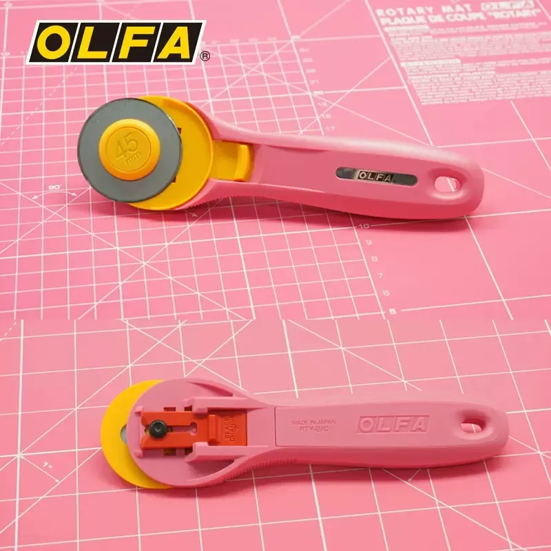 Olfa RTY-2/C 45mm Rotary Pinkl - Rotary Cutter For Fabric 45Mm 评论和价格