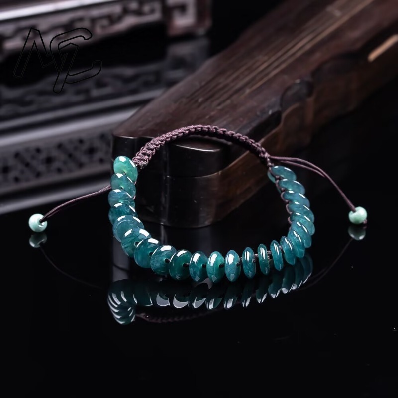 Natural Real Emerald Blue Wate - Beading 评论和价格