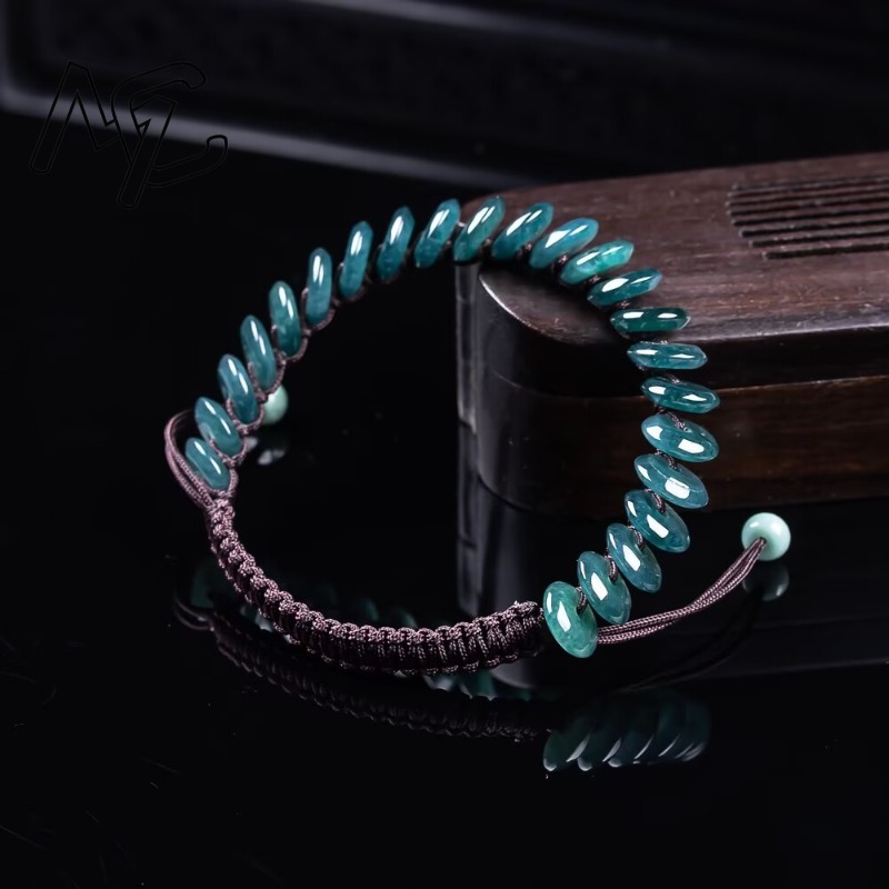 Natural Real Emerald Blue Wate - Beading 评论和价格
