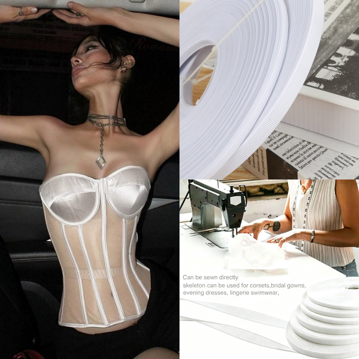 Polyester Fish Boning Tape Cri - Sewing 评论和价格