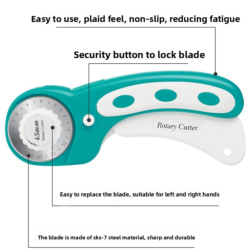 Rotary Cutter 45mm Fabric Cutt - Rotary Cutter For Fabric 45Mm 评论和价格