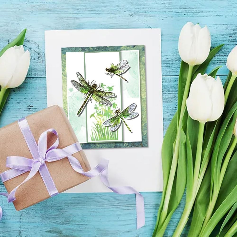 Dragonfly Clear Stamps for DIY - Clear Silicone Stamps For Card Making 评论和价格