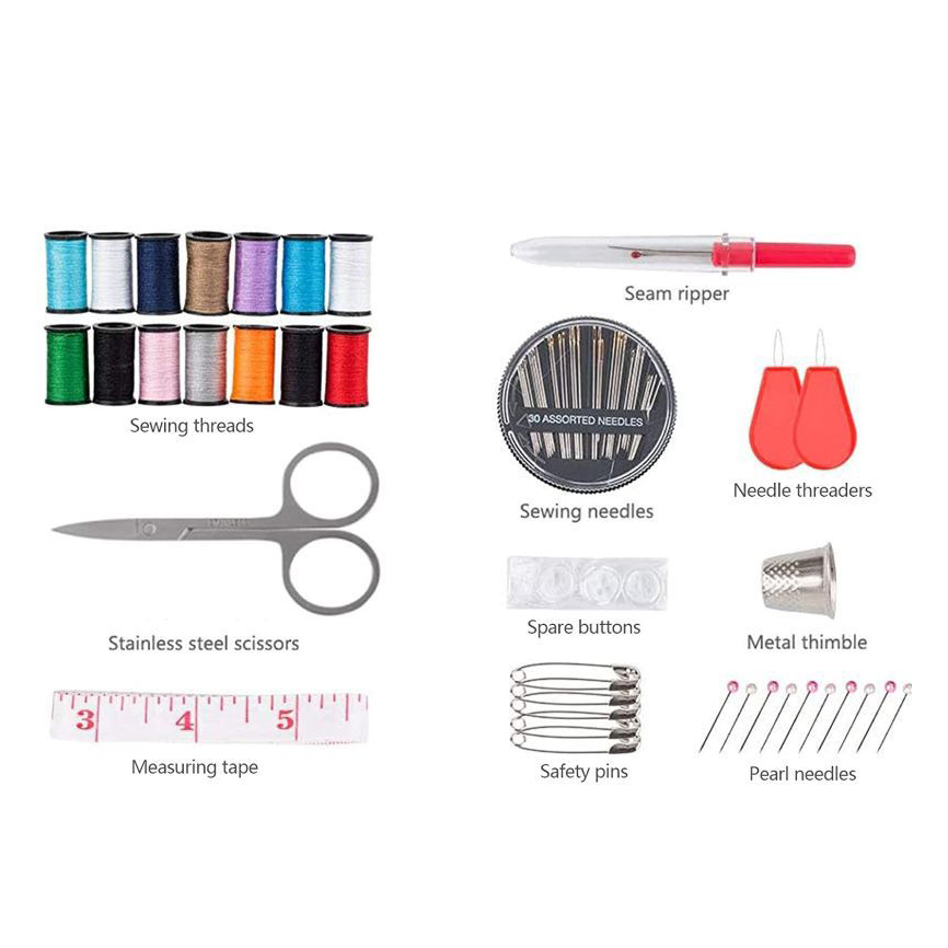 Sewing Kit Compact and Portabl - Cotton Embroidery Thread Skeins 评论和价格