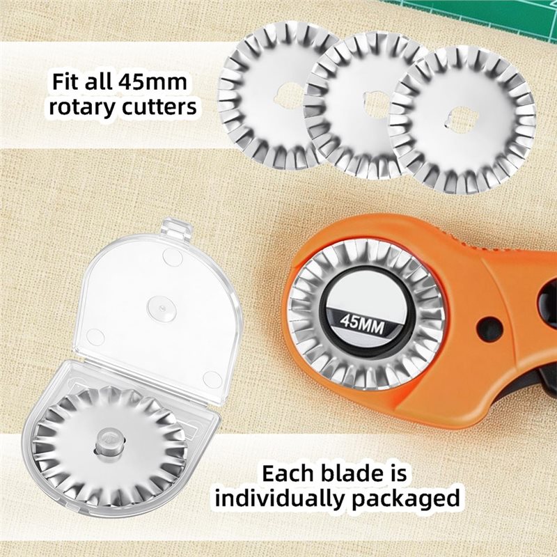 AAAF Replacement Blades For Fa - Rotary Cutter For Fabric 45Mm 评论和价格
