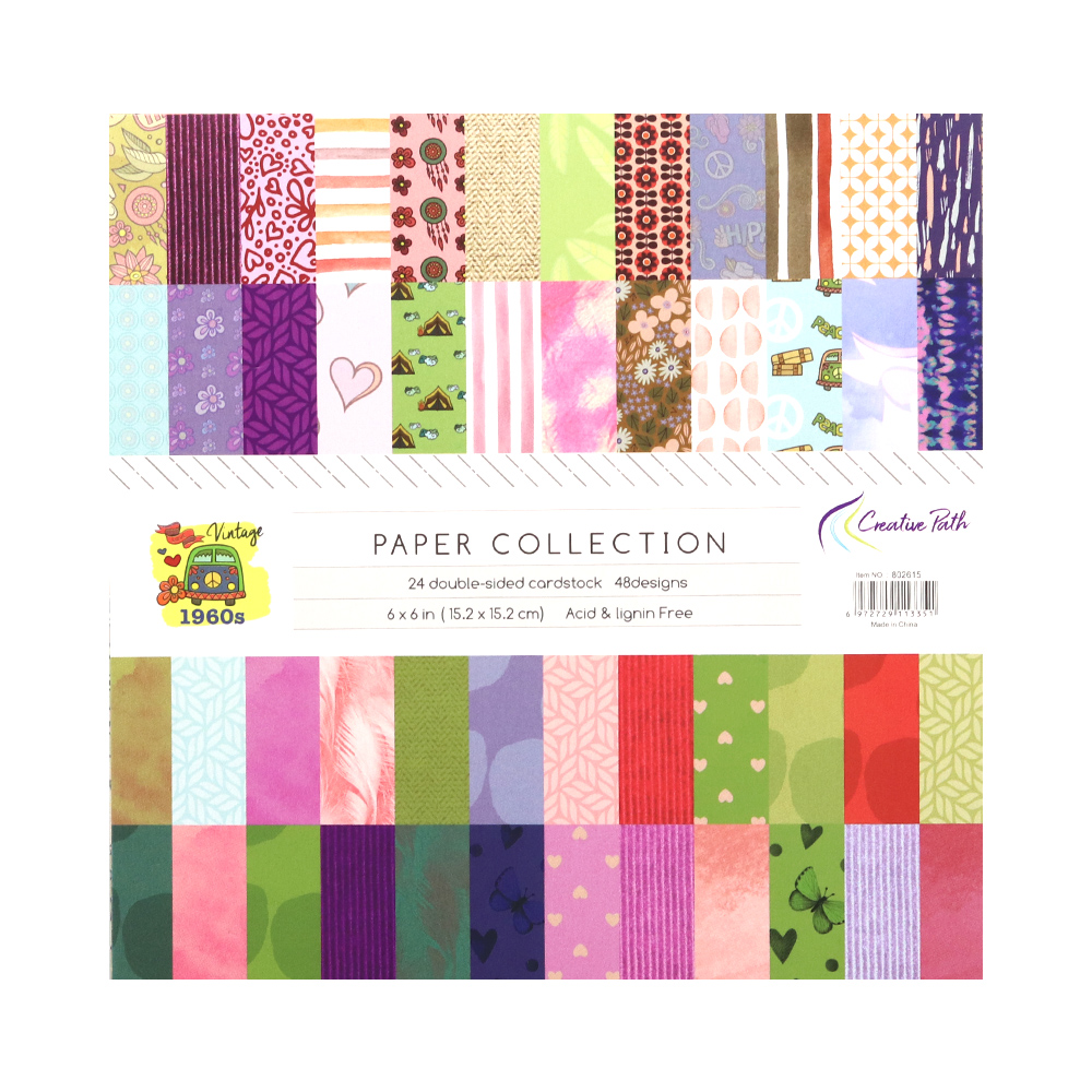 Creative Path 1960s Vintage Fl - Vintage Junk Journal Scrapbooking Paper 评论和价格