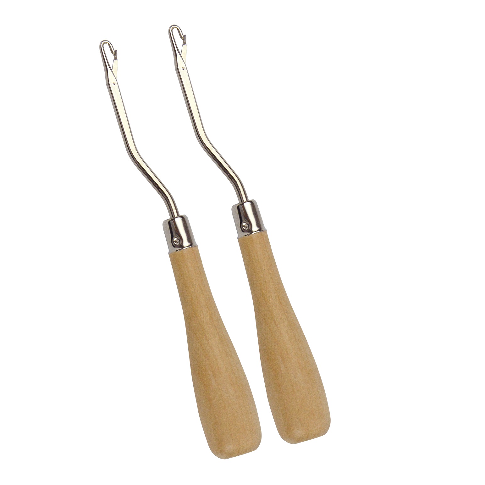 2Pcs Latch Crochet Hook Needle - Wooden Crochet Hooks Ergonomic Handle 评论和价格